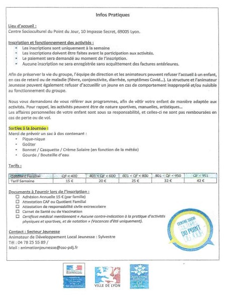 Image programme vacances ados
